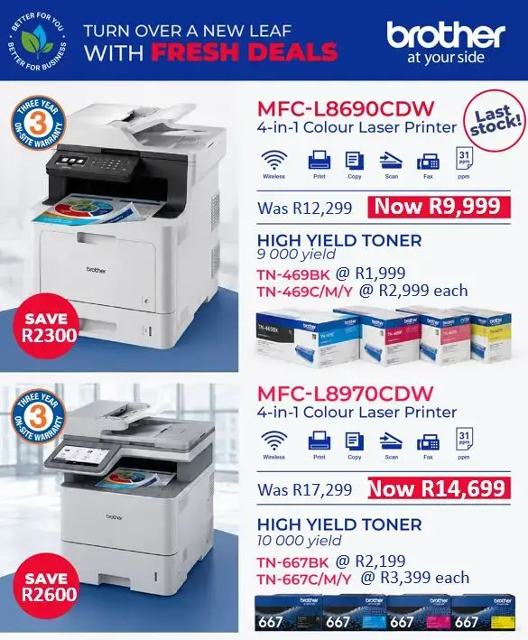 Brother ColourLaser promo September