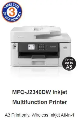 MFC-J2340DW Inkjet Multifunction Printer