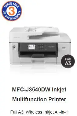 MFC-J3540DW Inkjet Multifunction Printer