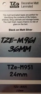 Brother TZE Decorative MAtt Laminates