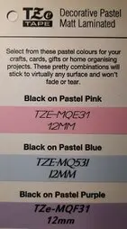 Brother pastel MATT Labels