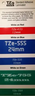 Brother TZE Laminated tapes