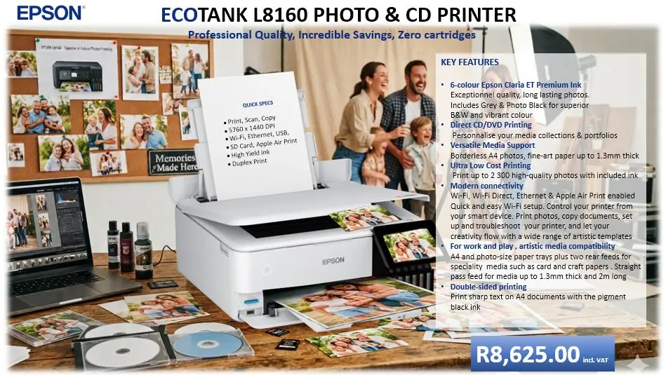 Epson L8160 Sept promo